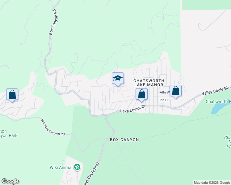 map of restaurants, bars, coffee shops, grocery stores, and more near 23555 Brooks Road in Los Angeles County