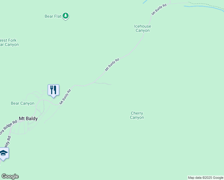 map of restaurants, bars, coffee shops, grocery stores, and more near in Mount Baldy