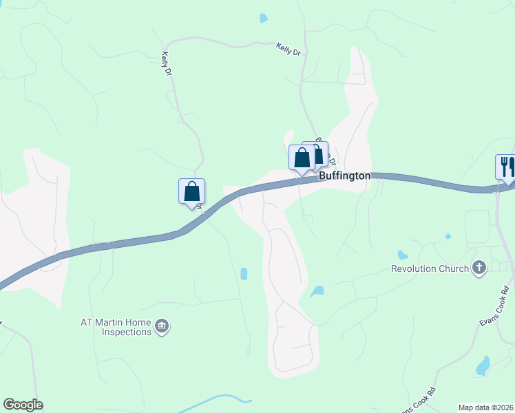 map of restaurants, bars, coffee shops, grocery stores, and more near 1000 Forest Creek Drive in Canton