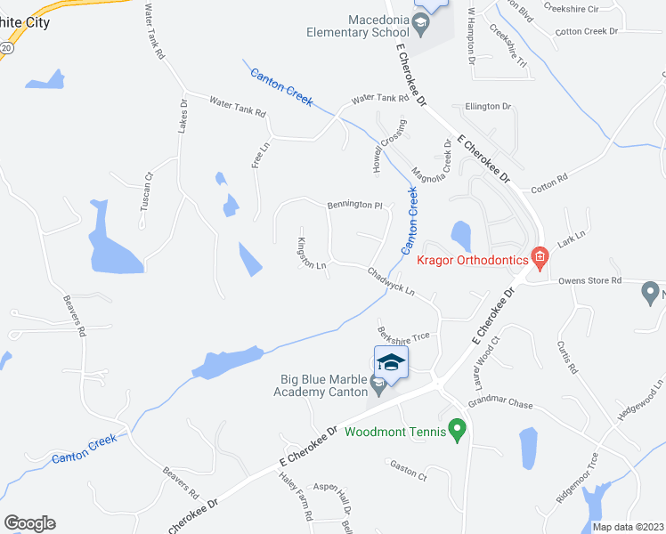 map of restaurants, bars, coffee shops, grocery stores, and more near 101 Kingston Lane in Canton