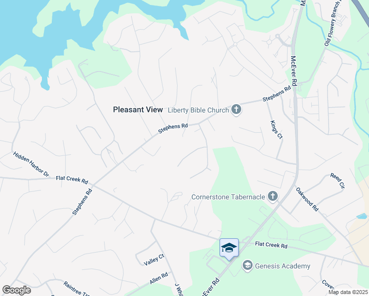map of restaurants, bars, coffee shops, grocery stores, and more near 5008 Southern Trace Drive in Gainesville
