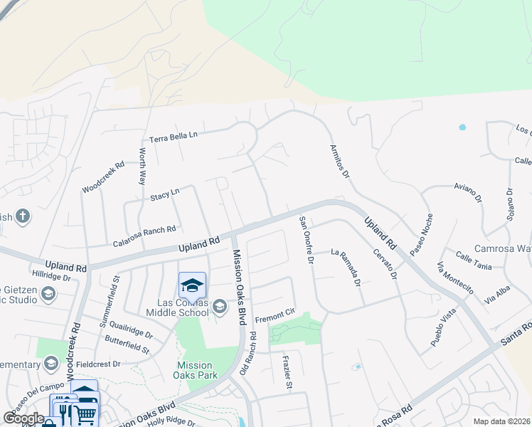 map of restaurants, bars, coffee shops, grocery stores, and more near 2201 Terra Bella Lane in Camarillo
