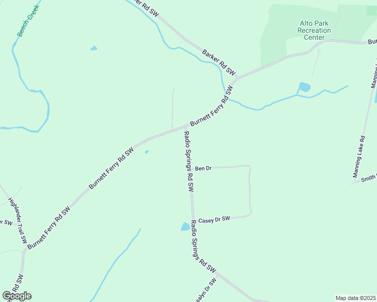 map of restaurants, bars, coffee shops, grocery stores, and more near 1513 Radio Springs Road Southwest in Rome