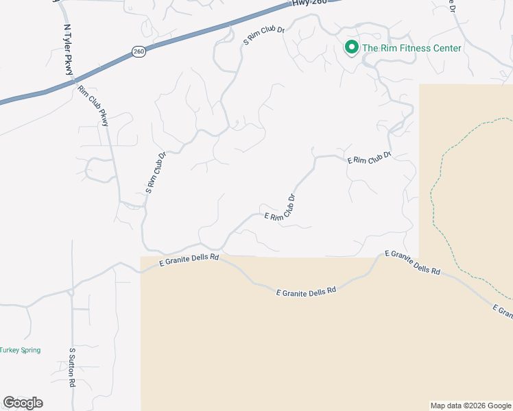 map of restaurants, bars, coffee shops, grocery stores, and more near 2502 East Rim Club Drive in Payson