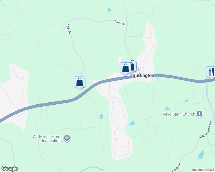 map of restaurants, bars, coffee shops, grocery stores, and more near 1000 Forest Creek Drive in Canton