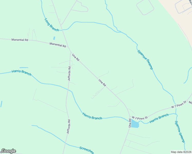 map of restaurants, bars, coffee shops, grocery stores, and more near 2019 Una Road in Lamar