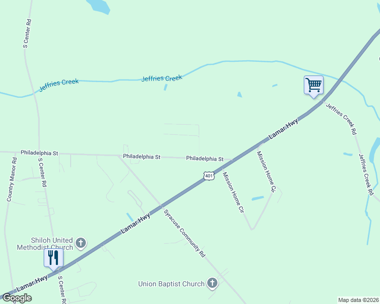 map of restaurants, bars, coffee shops, grocery stores, and more near 2060 Philadelphia Street in Darlington