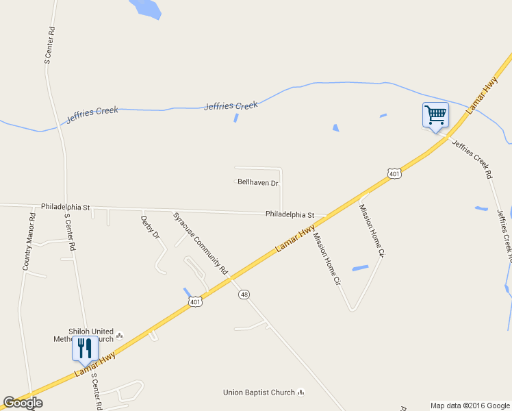 map of restaurants, bars, coffee shops, grocery stores, and more near 2060 Philadelphia Street in Darlington