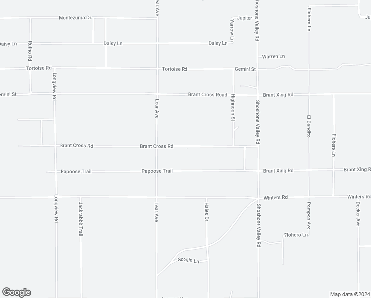 map of restaurants, bars, coffee shops, grocery stores, and more near 69324 Papoose Trail in Twentynine Palms