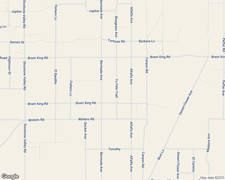 map of restaurants, bars, coffee shops, grocery stores, and more near 724 Bluegrass Avenue in Twentynine Palms