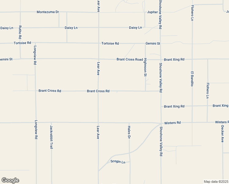 map of restaurants, bars, coffee shops, grocery stores, and more near 66125 Brant Crossing Road in Joshua Tree