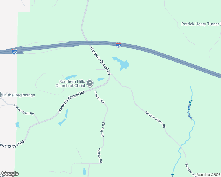 map of restaurants, bars, coffee shops, grocery stores, and more near 1649 Harden's Chapel Road in Fulton