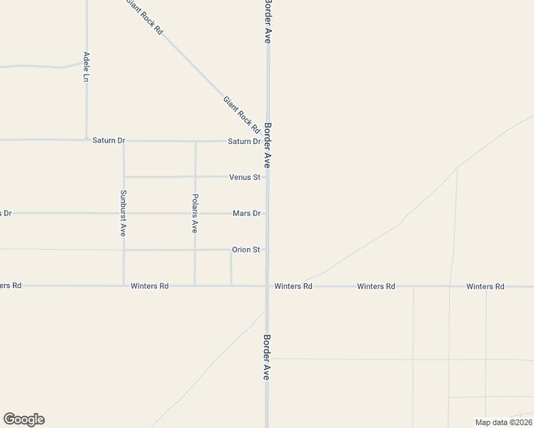 map of restaurants, bars, coffee shops, grocery stores, and more near 778 Border Avenue in Joshua Tree