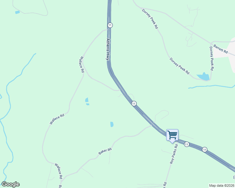 map of restaurants, bars, coffee shops, grocery stores, and more near 2913 Priest Circle in Gainesville