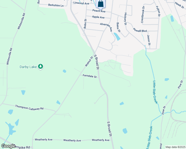map of restaurants, bars, coffee shops, grocery stores, and more near 85 Ferndale Street in Albertville