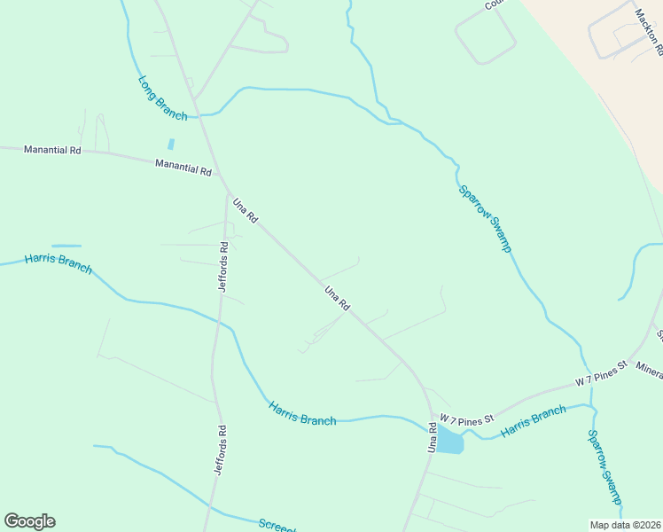 map of restaurants, bars, coffee shops, grocery stores, and more near 2019 Una Road in Lamar