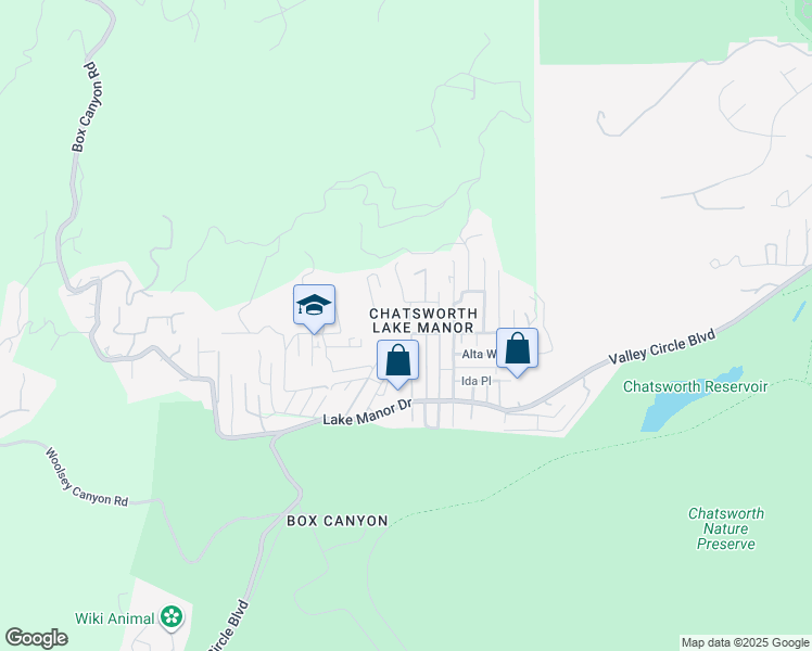 map of restaurants, bars, coffee shops, grocery stores, and more near 107 Ventura Way in Ventura County