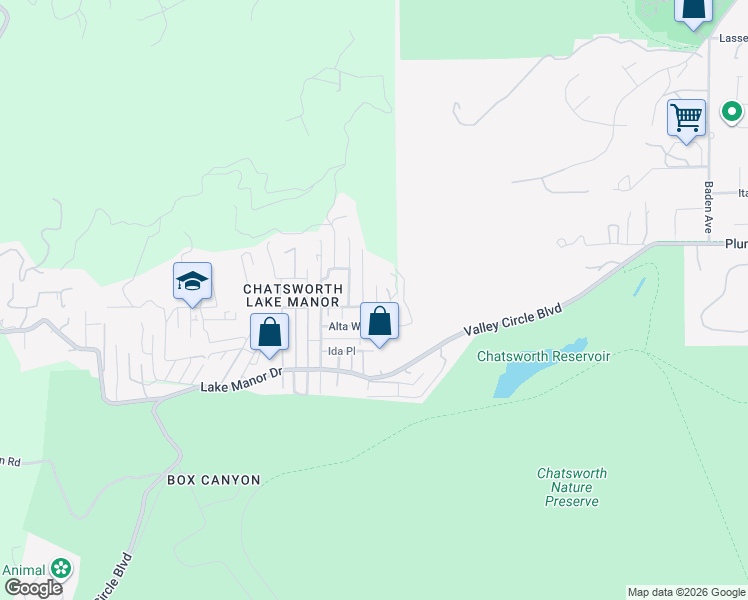 map of restaurants, bars, coffee shops, grocery stores, and more near 9403 Rollins Road in Ventura County