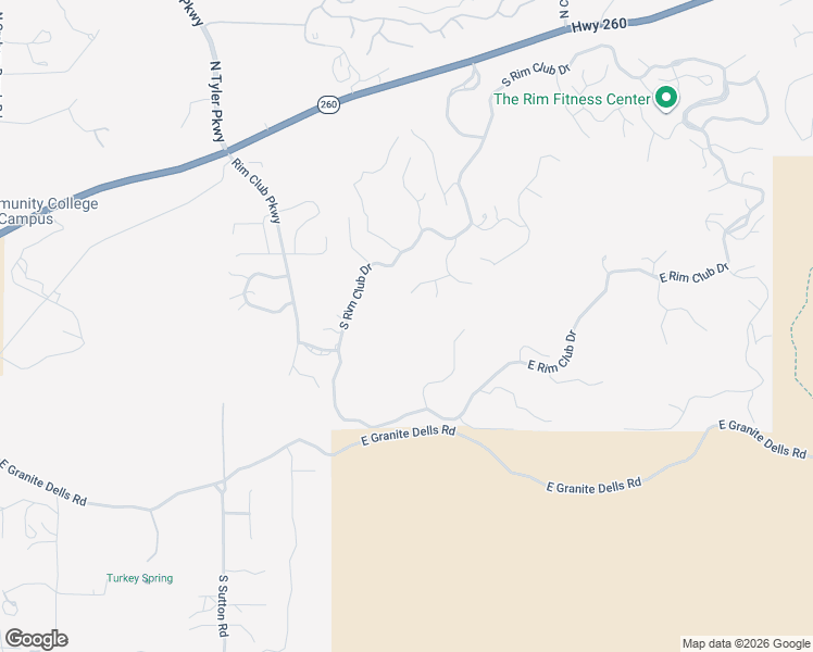 map of restaurants, bars, coffee shops, grocery stores, and more near 2301 East Yerba Serita in Payson