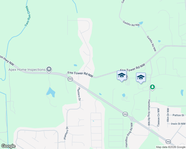 map of restaurants, bars, coffee shops, grocery stores, and more near 16 Calvary Court Northwest in Cartersville