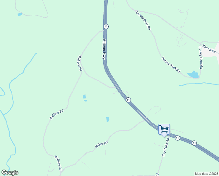 map of restaurants, bars, coffee shops, grocery stores, and more near 2913 Priest Circle in Gainesville