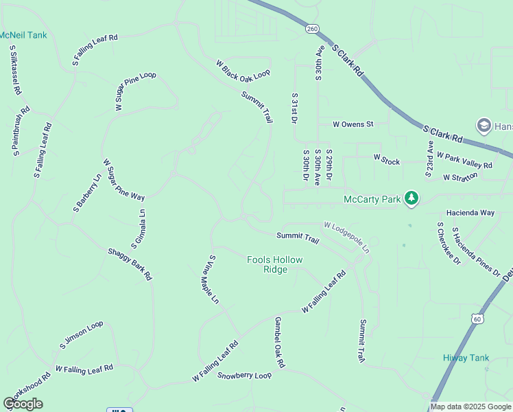 map of restaurants, bars, coffee shops, grocery stores, and more near 1161 South Spirea Lane in Show Low