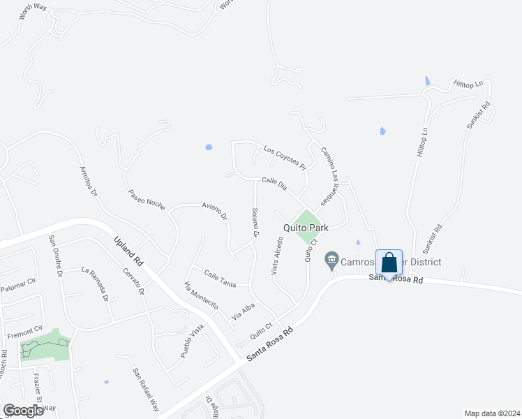 map of restaurants, bars, coffee shops, grocery stores, and more near 2304 Solano Drive in Camarillo