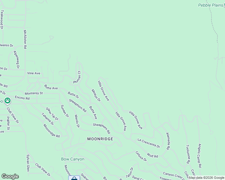 map of restaurants, bars, coffee shops, grocery stores, and more near 530 Villa Grove Avenue in Big Bear