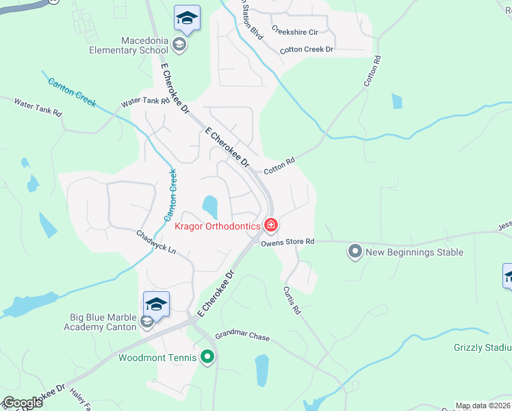 map of restaurants, bars, coffee shops, grocery stores, and more near 167 Cadence Trail in Canton