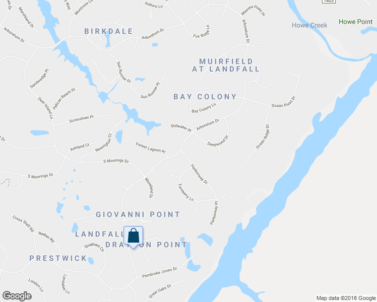 map of restaurants, bars, coffee shops, grocery stores, and more near 2200 Deepwood Drive in Wilmington