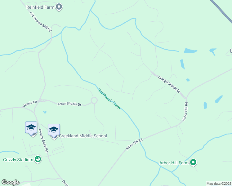map of restaurants, bars, coffee shops, grocery stores, and more near 909 Pin Oak Place in Canton