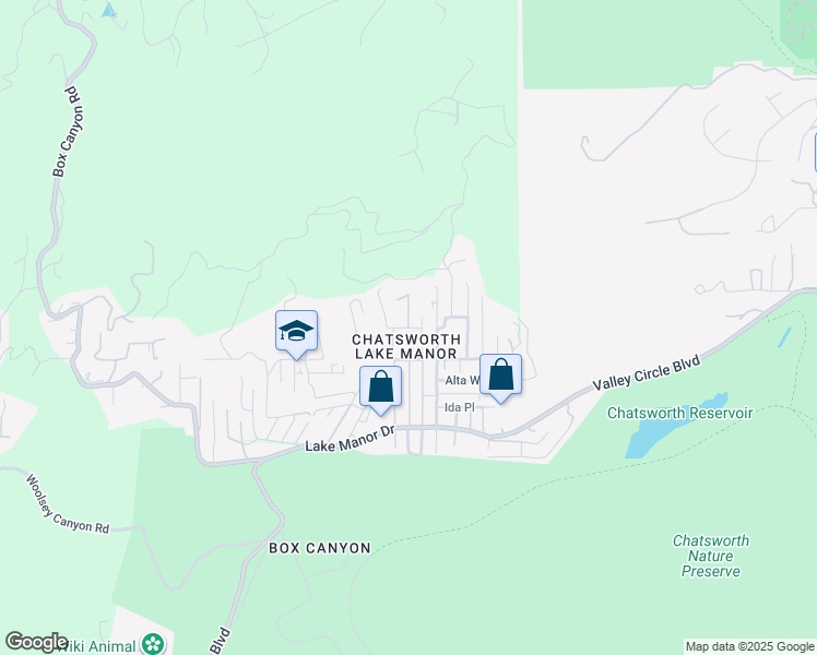 map of restaurants, bars, coffee shops, grocery stores, and more near 2 Notre Dame Avenue in Ventura County