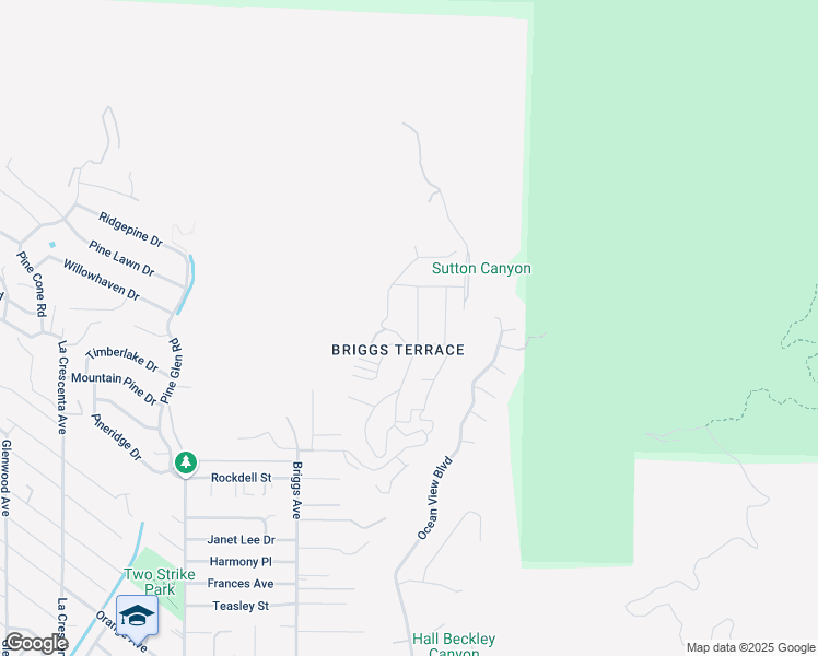 map of restaurants, bars, coffee shops, grocery stores, and more near 5815 Irving Avenue in La Crescenta-Montrose