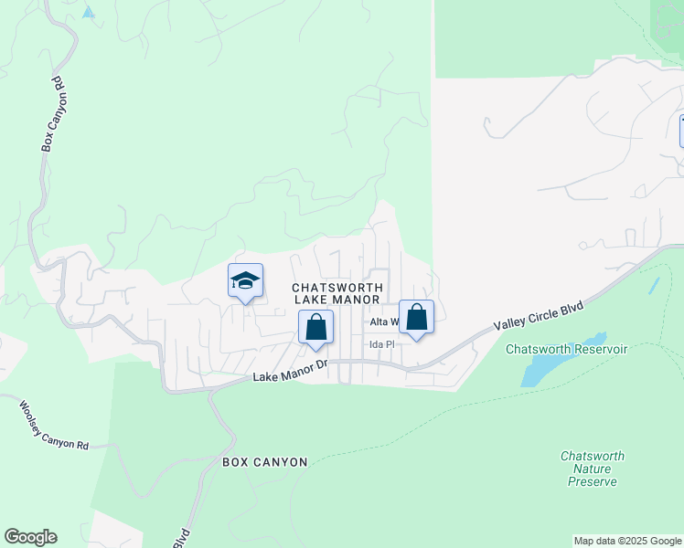 map of restaurants, bars, coffee shops, grocery stores, and more near 180 Notre Dame Avenue in Ventura County