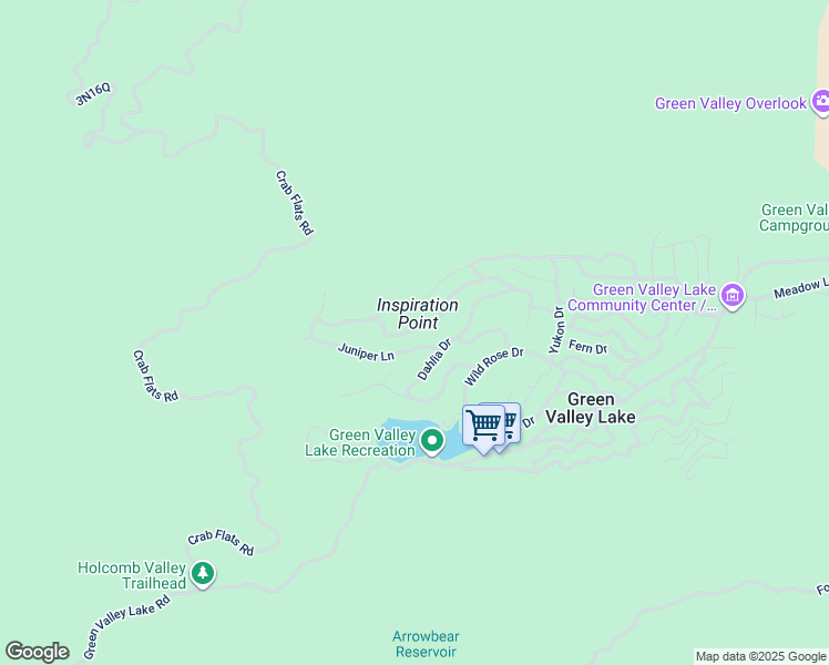 map of restaurants, bars, coffee shops, grocery stores, and more near Piedras Grande in San Bernardino County