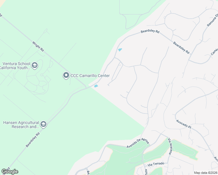 map of restaurants, bars, coffee shops, grocery stores, and more near 1009 Del Tio Court in Camarillo