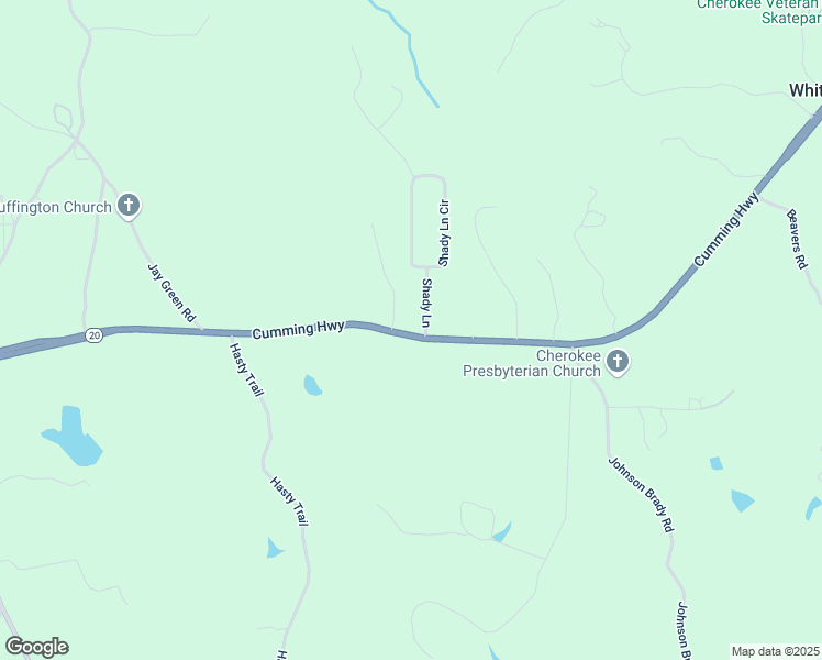 map of restaurants, bars, coffee shops, grocery stores, and more near 5895 Cumming Highway in Canton