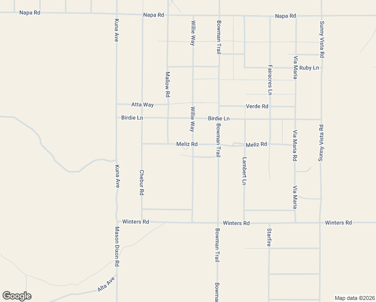map of restaurants, bars, coffee shops, grocery stores, and more near 60252 Meliz Road in Joshua Tree