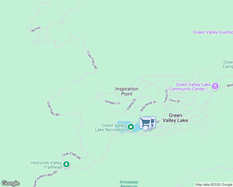 map of restaurants, bars, coffee shops, grocery stores, and more near Piedras Grande in San Bernardino County