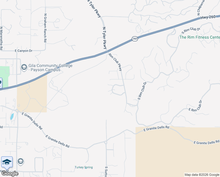 map of restaurants, bars, coffee shops, grocery stores, and more near 411 South Whisper Ridge Lane in Payson