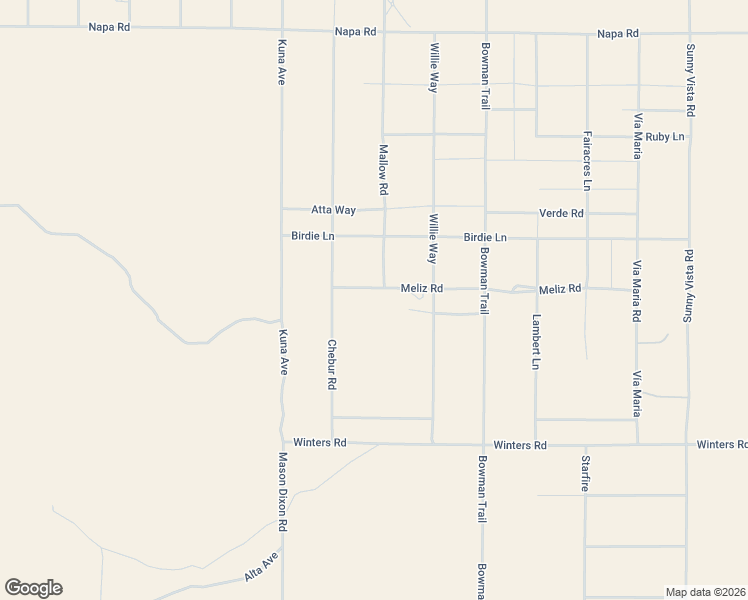 map of restaurants, bars, coffee shops, grocery stores, and more near 60252 Meliz Road in Joshua Tree