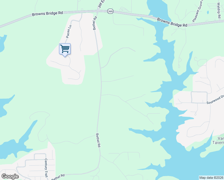 map of restaurants, bars, coffee shops, grocery stores, and more near 8035 Bailey Mill Road in Gainesville