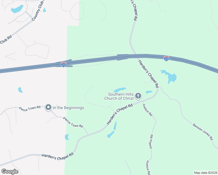 map of restaurants, bars, coffee shops, grocery stores, and more near 1385 Hardin Chapel Road in Fulton