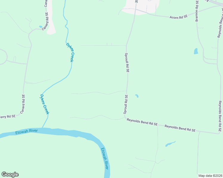 map of restaurants, bars, coffee shops, grocery stores, and more near 16 Trimble Way Southeast in Rome