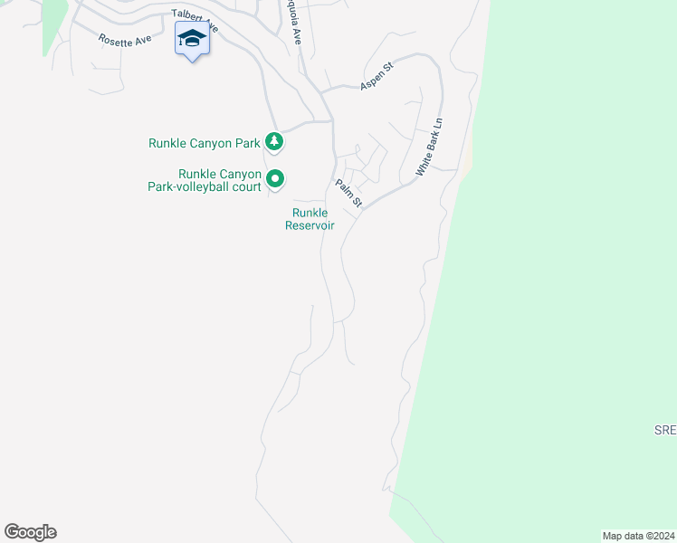 map of restaurants, bars, coffee shops, grocery stores, and more near 161 White Bark Lane in Simi Valley