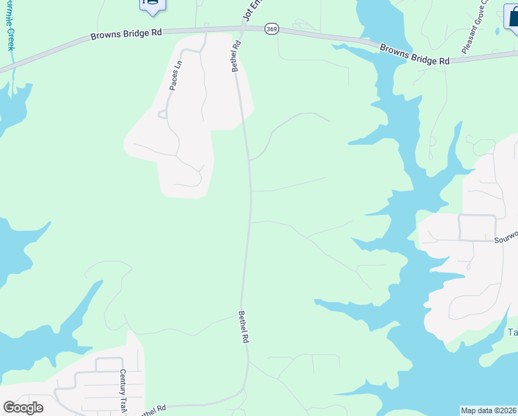 map of restaurants, bars, coffee shops, grocery stores, and more near 7985 Bethel Road in Gainesville