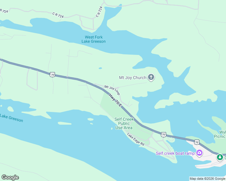 map of restaurants, bars, coffee shops, grocery stores, and more near 53 Mount Joy Loop in Kirby