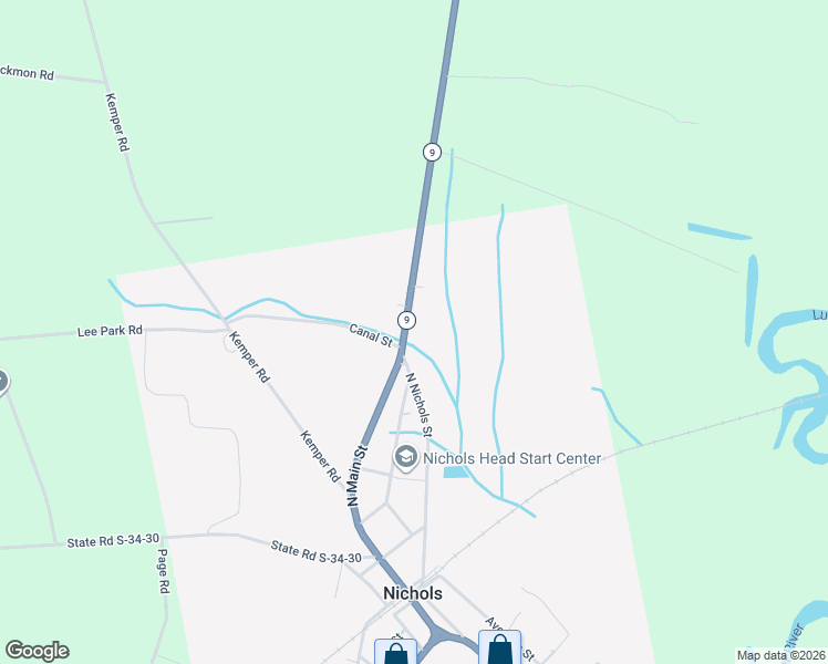 map of restaurants, bars, coffee shops, grocery stores, and more near in Nichols