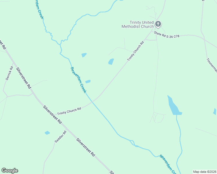 map of restaurants, bars, coffee shops, grocery stores, and more near 528 Trinity Church Road in Newberry