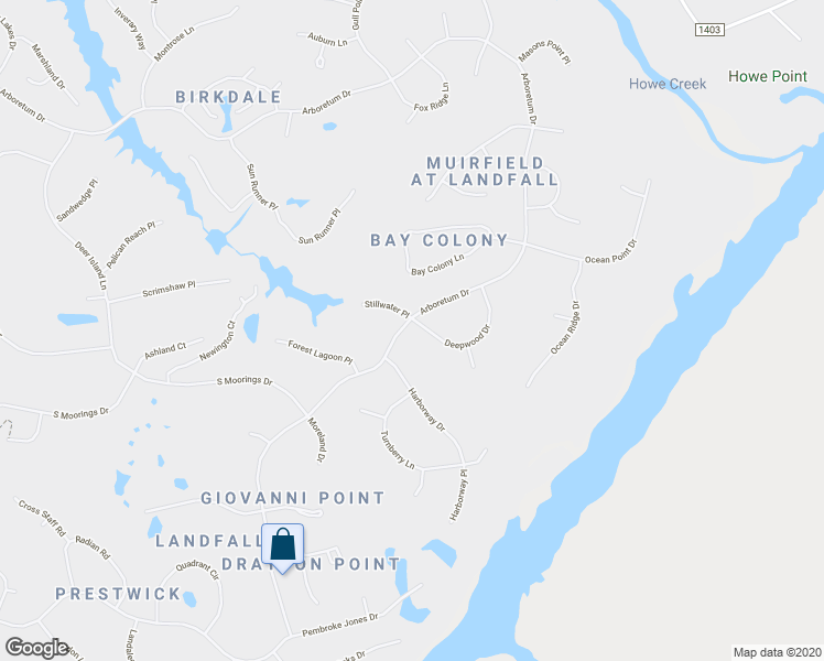 map of restaurants, bars, coffee shops, grocery stores, and more near 2200 Deepwood Drive in Wilmington